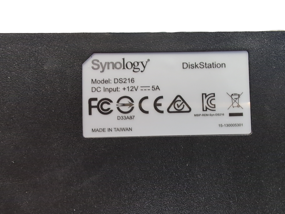 Synology DiskStation DS216 2x 3.5 inch HDD Bay NAS  -