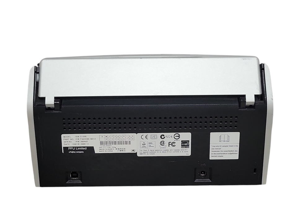 Fujitsu ScanSnap S1500 PA03586-B012 Document Scanner _