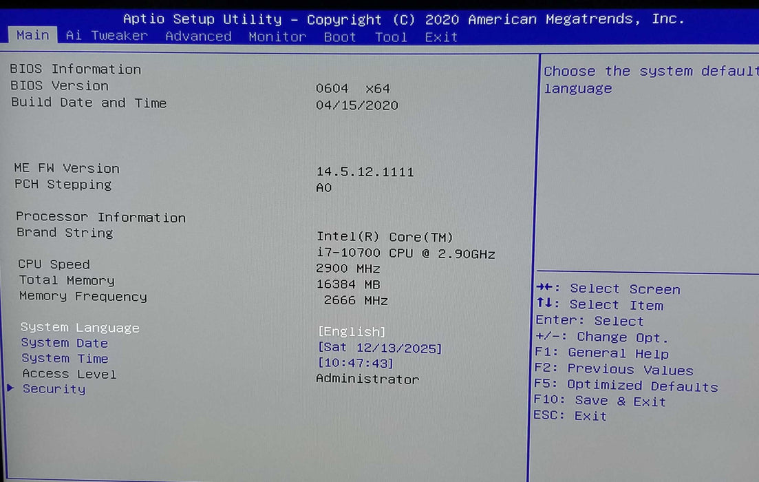 Generic Tower w/ Asus Pro B460M-C Intel i7-10700 CPU 2.90GHz 16GB RAM - 1TB