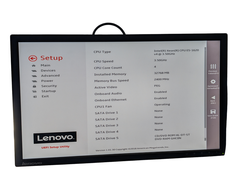 Lenovo Thinkstation P510 Intel Xeon E5-1620 v4 32GB RAM GTX 750Ti  -