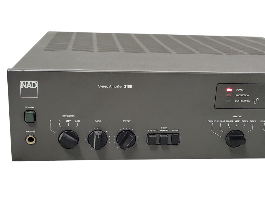 NAD 3155 Integrated Amplifier 55 WPC Made in Japan, READ _
