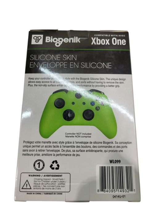 Biogenik WL099 Green Silicone Skin Xbox One Controller ColourGrip Protectiv