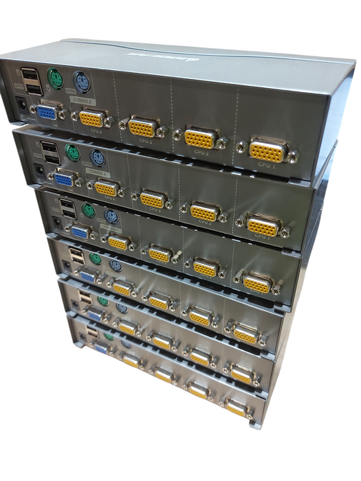 Lot 6x Iogear GCS1764 Miniview DVI 4-Port USB KVMP Switch with Audio Seal Q