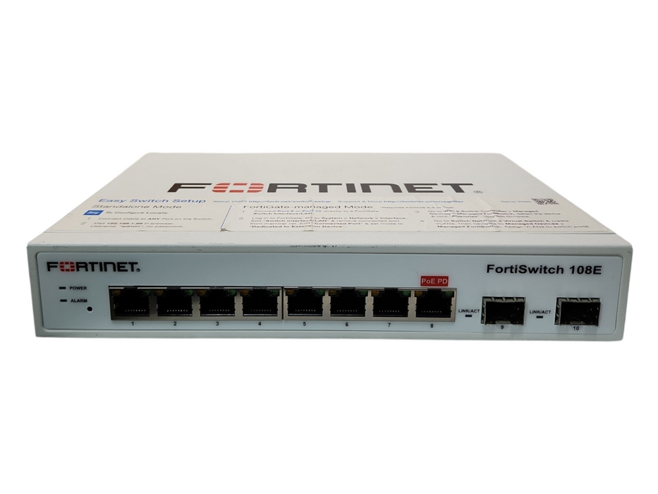 Fortinet FortiSwitch FS-108E-PoE Ethernet Switch