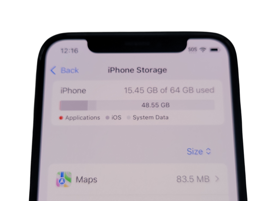 Apple iPhone XS - 64GB - Silver [A1920] (