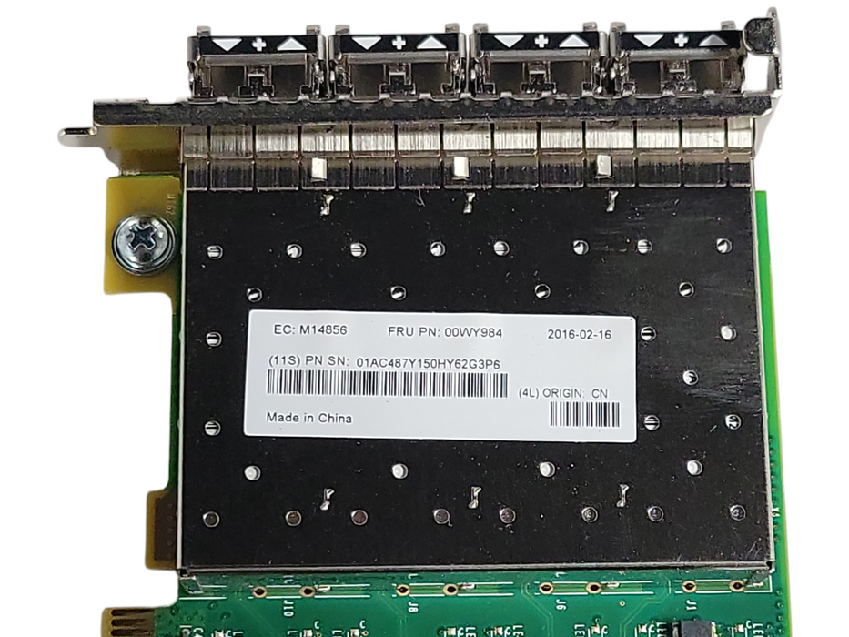 IBM 00WY984 Quad Port 16Gb SFP+ FC Hba w/ 4x Avago AFBR-57F5MZ-ELX Q_