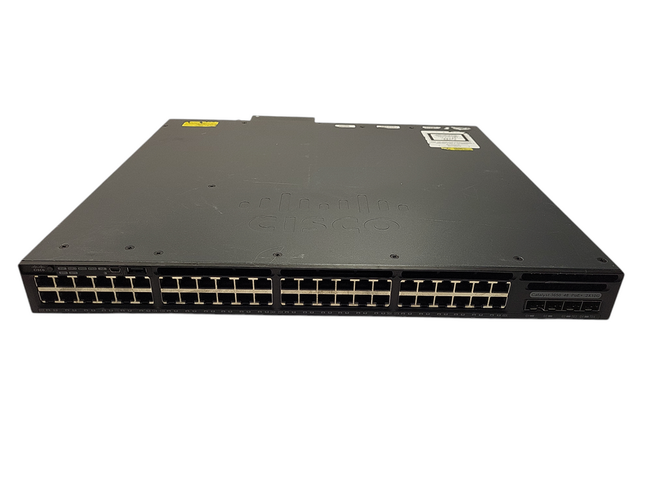 Cisco WS-C3650-48FD-S | 48-Port Gigabit PoE+ 2X10G Network Switch Q$