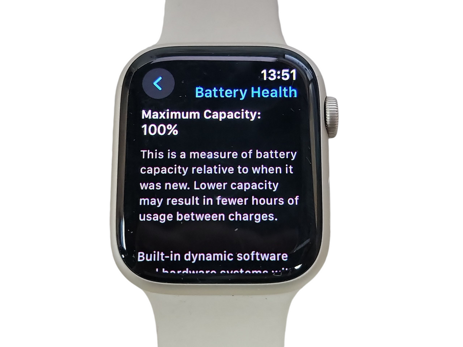 Apple Watch Series 7 - 32GB - Silver [A2477 | GPS | 45MM] Q