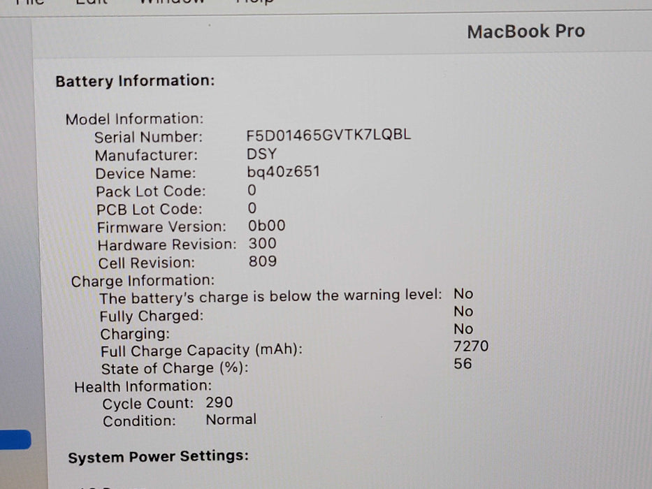 Apple Macbook Pro 2019 16" 6-Core i7-9750H @ 2.6GHz 16GB DDR4 500GB SSD GPU