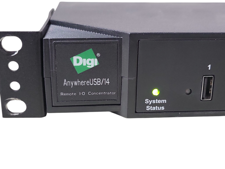 Digi AnywhereUSB/14 G2 50001681-01 AW-USB-14 w/ Rack mount ears _
