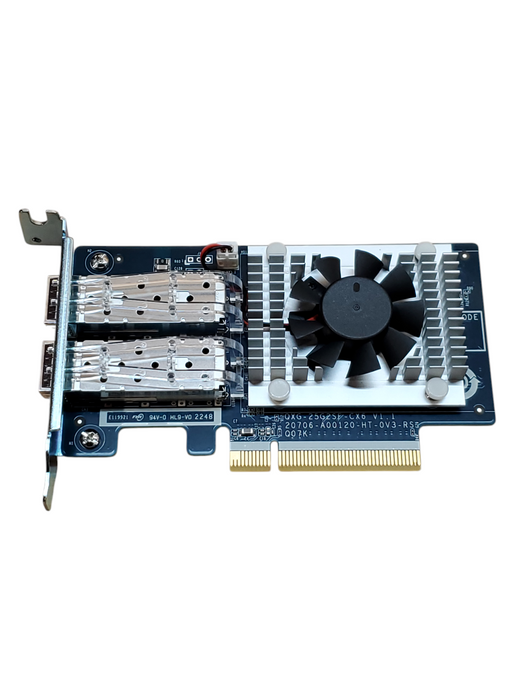 QNAP QXG-25G2SF-CX6 Dual-Port 25GbE PCIe 4.0 x8 Network Expansion Card SFP2
