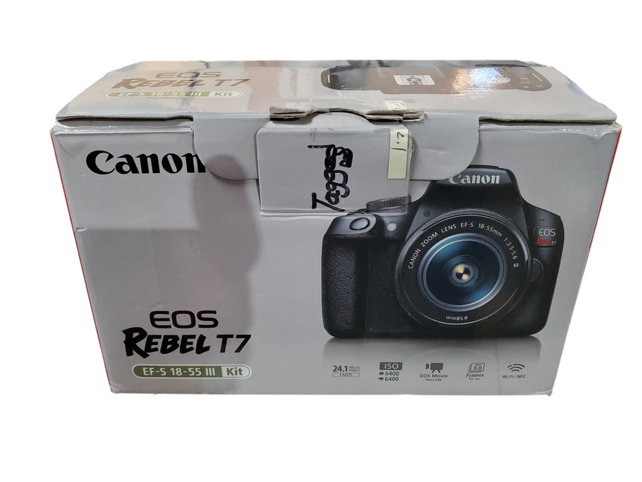Canon EOS Rebel T7 DSLR kit set with EF18-55mm