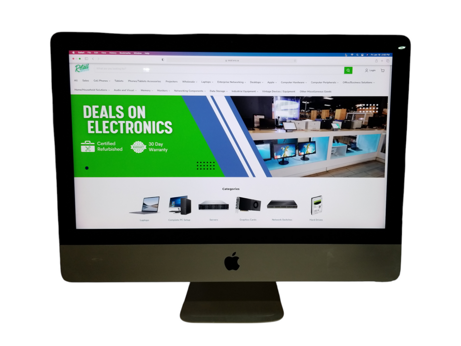 Apple iMac Retina 4K 2015 21.5" intel i5-5675R CPU 3.10GHz 8GB RAM 1TB  Q