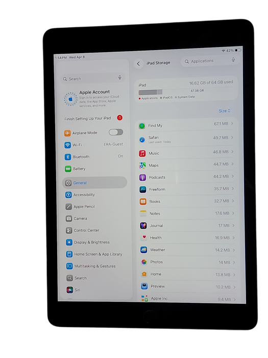 Apple iPad 9th Gen - 64GB - Space Gray [A2602] Q