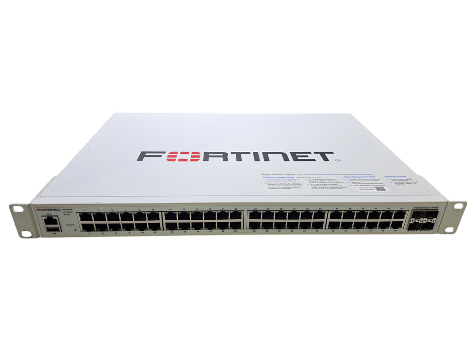 Fortinet Fortiswitch FS-448E | 48-Port Gigabit, 4x 10G SFP+ Layer 2/3 Switch