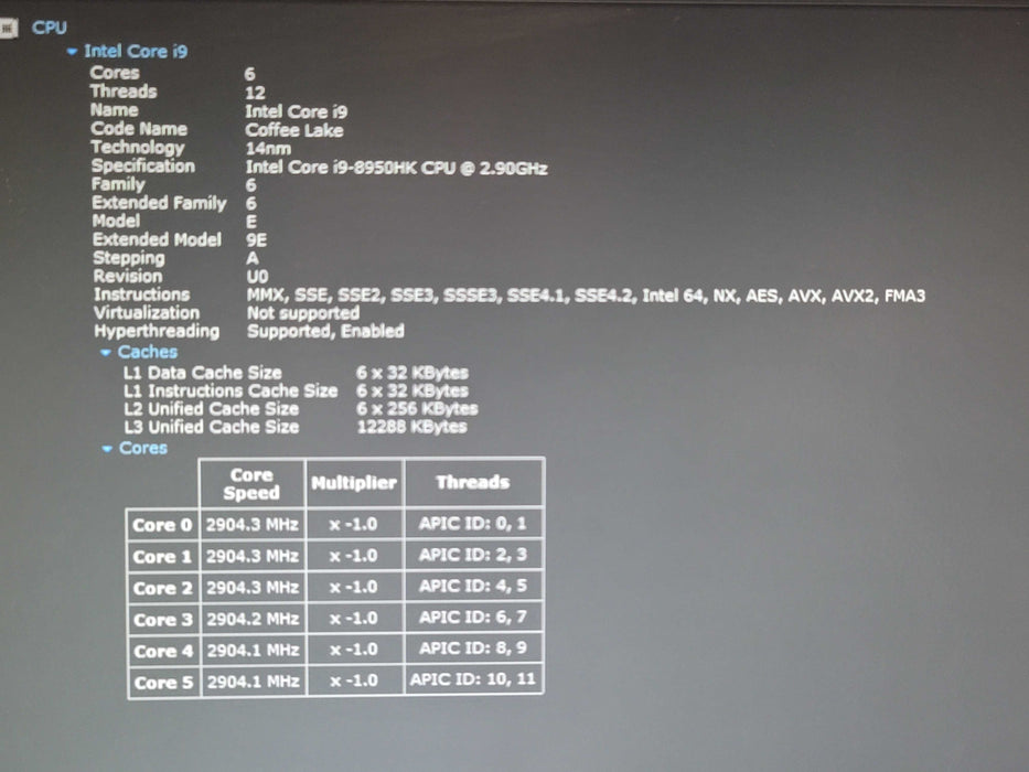 Alienware 17 R5 i9-8950HK 32GB DDR4 GTX 1080 256GB SSD  β Lap200