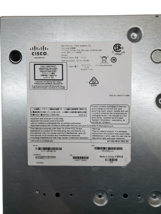 Cisco ISR 1100 Series C1111-8PW V01 Integrated Services Router