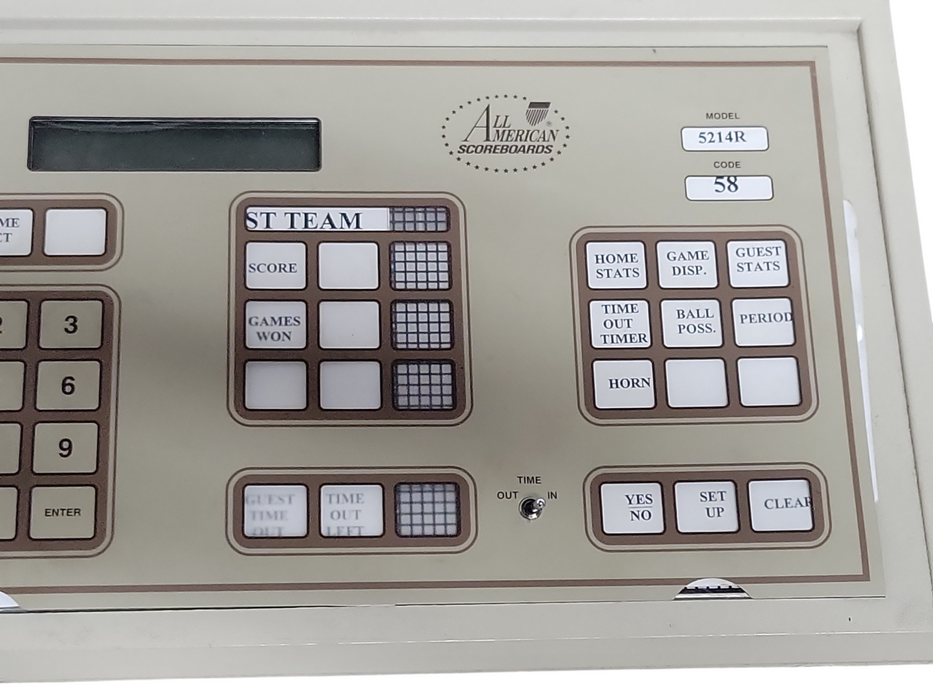 ALL American Scoreboards C5000RB Control MP-5000RB console, See Detail _