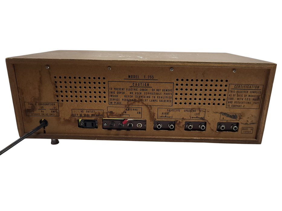 Vintage Electrophonic Receiver 8 track player T 255 READ $