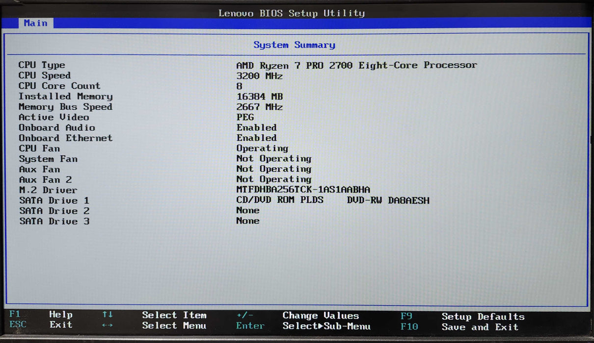 Lenovo ThinkCentre M725s, Ryzen 7 PRO 2700, 16GB DDR4, GT 730, 256GB NVMe