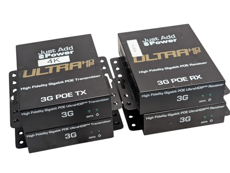 Lot of 2x Pairs Just Add Power G3 POE UltraHDIP Rx & Tx HDMI over Network -