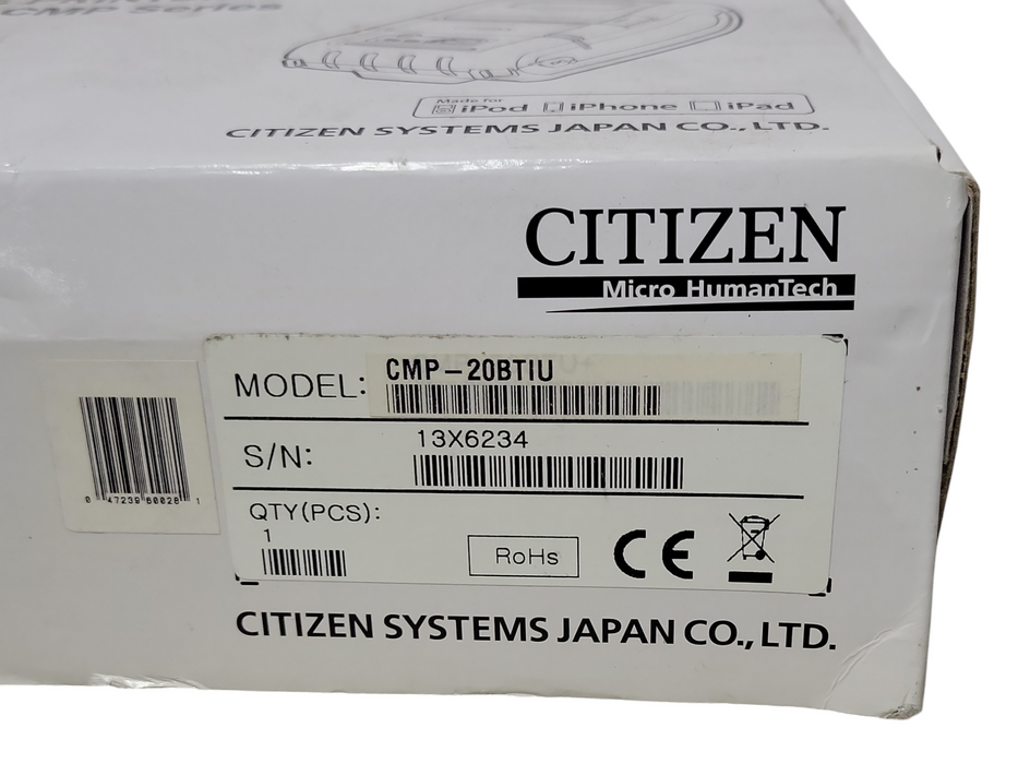 Open-Box Citizen CMP-20BTIU Portable Receipt Printer USB Bluetooth _