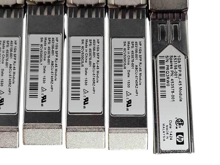Lot of 6x HP 1Gb SFP RJ-45 Module 453578-001 Transceiver modules _