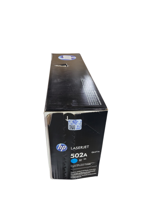 Genuine HP 502A Cyan (Q6471A) Toner Cartridge