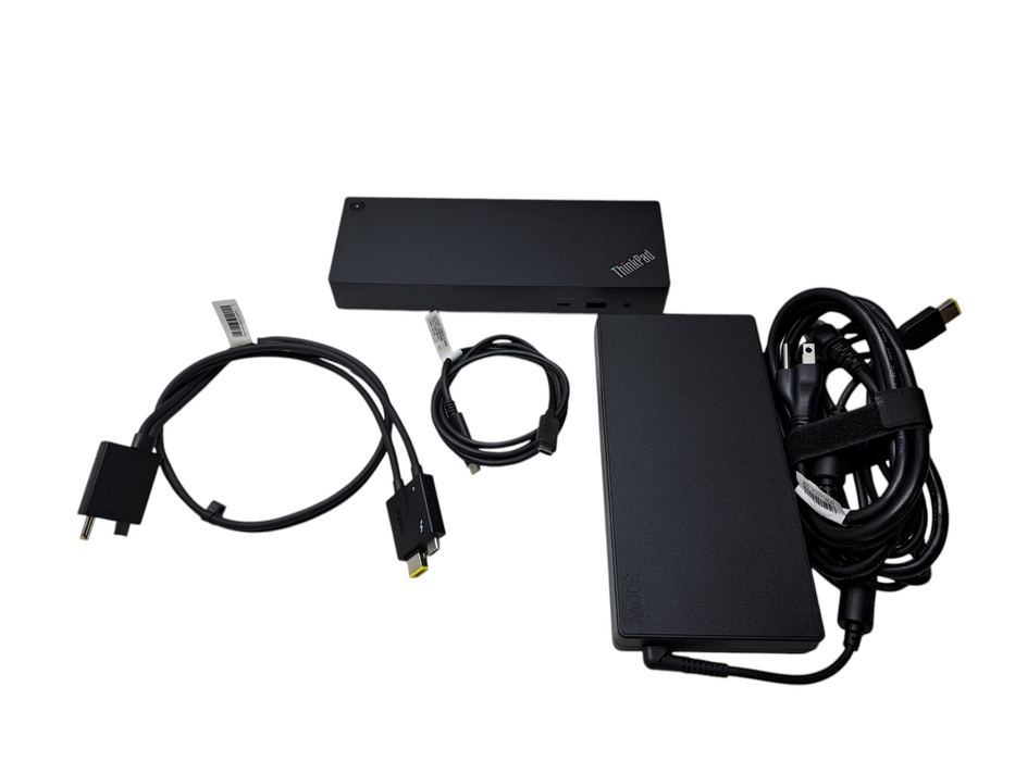 Lenovo Thunderbolt 4 Workstation Dock 300W DK2131 Complete Bundle