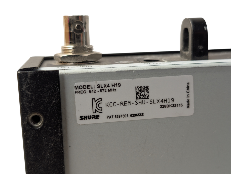 SHURE SLX4 H19 542-572 MHz Wireless Microphone Receiver  -