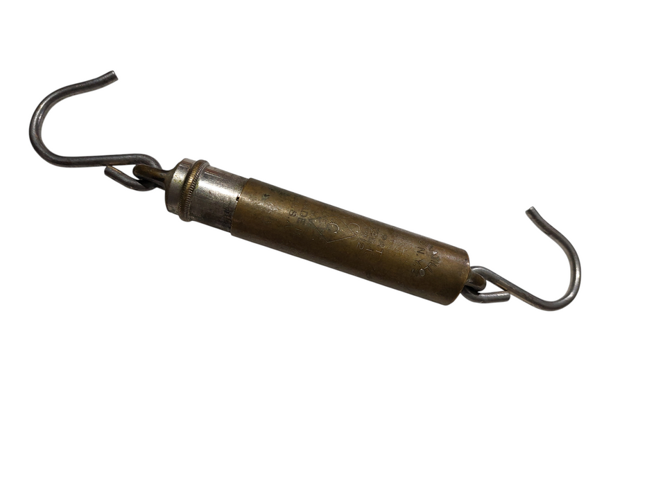 Old Sportsman Fish Scale 15-LBS Max Brass ( WW1 )Era  Pat.-Feb.13th 1912  =
