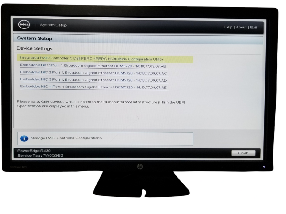 Dell Power Edge R430, 1x Xeon E5-2620v3 2.40GHz 32GB DDR4, PERC H330 Mini