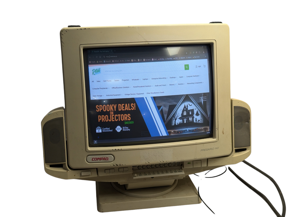 COMPAQ PRESARIO 140 Model 460-P CRT Monitor with Speaker Bar Please READ  -