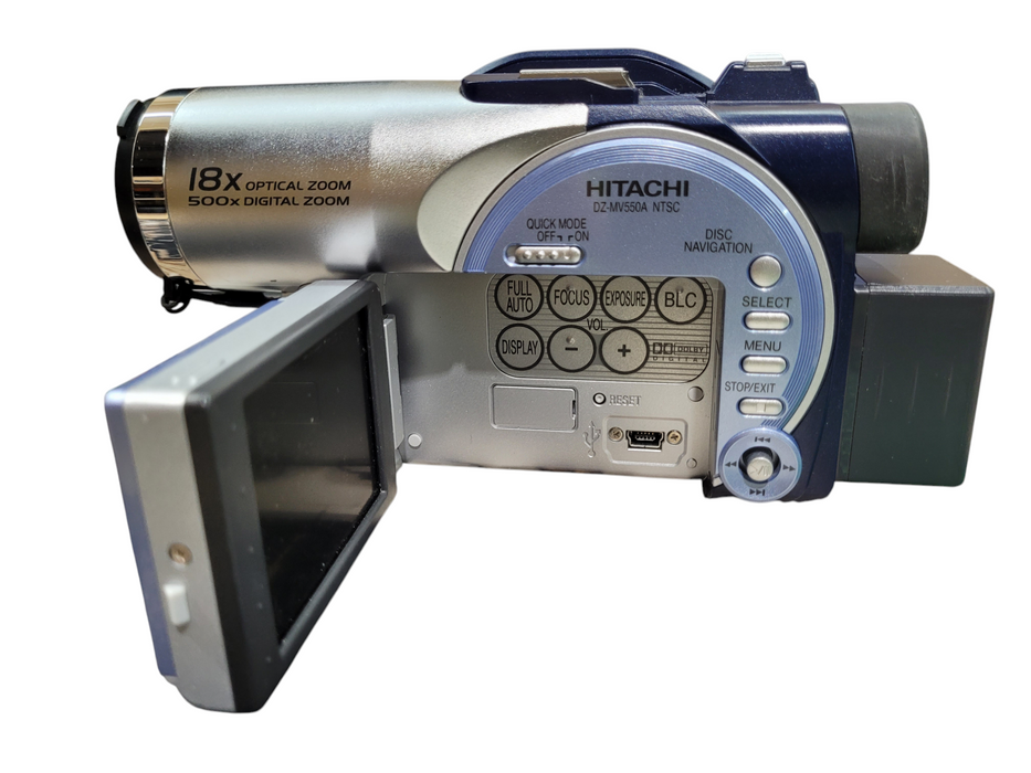 Hitachi DZ-MV550A DVD Camcorder with 18x Optical Zoom (IOB)