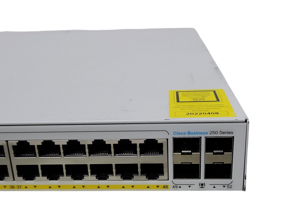 Cisco CBS250-48PP-4G 48-Port Gigabit PoE Smart Switch CBS250-48PP-4G _