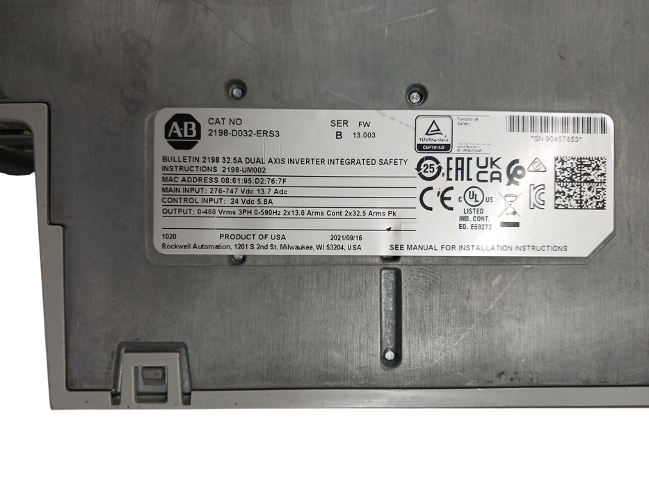 Allen Bradley Kinetix 5700 dual‑axis servo drive 2198‑D032‑ERS3