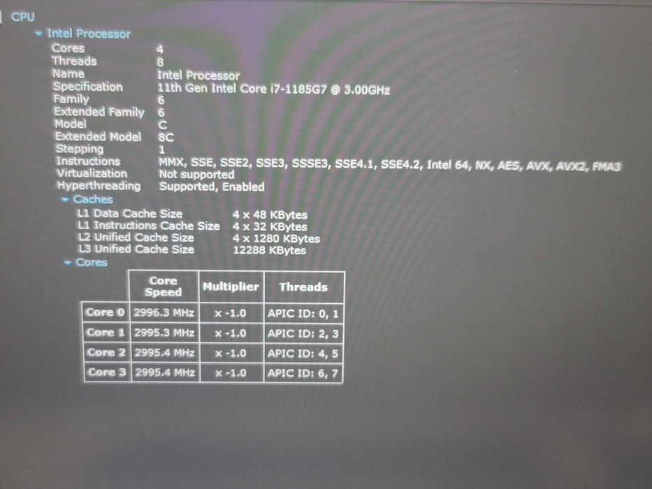 HP EliteBook 840 G8 i7-1185G7 16GB DDR4 256GB NVMe β Lap200