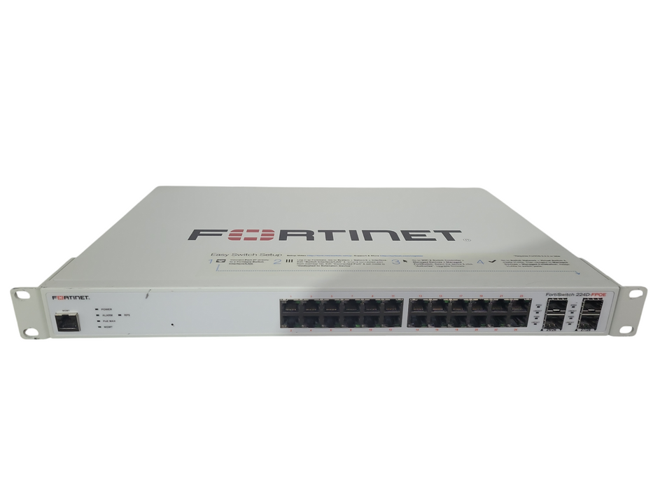 Fortinet FortiSwitch FS-224D-FPOE Layer 2/3 Switch PoE+ 370W 24x GE Port SFP+ !