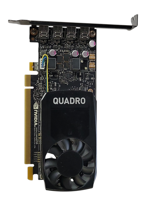 NVIDIA Quadro P1000 4GB GDDR5 4 x Mini DP Graphics Video, FH bracket _