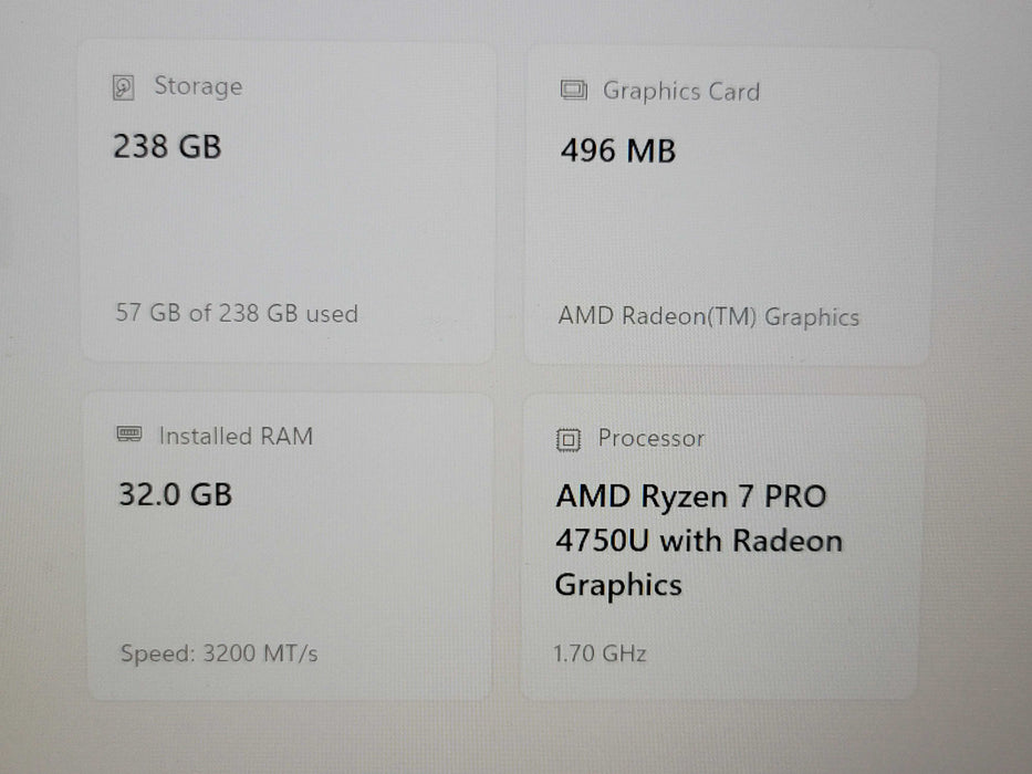 Lenovo ThinkPad T14s Ryzen 7 4750U 32GB RAM 256GB NVMe TOUCH  β Lap200