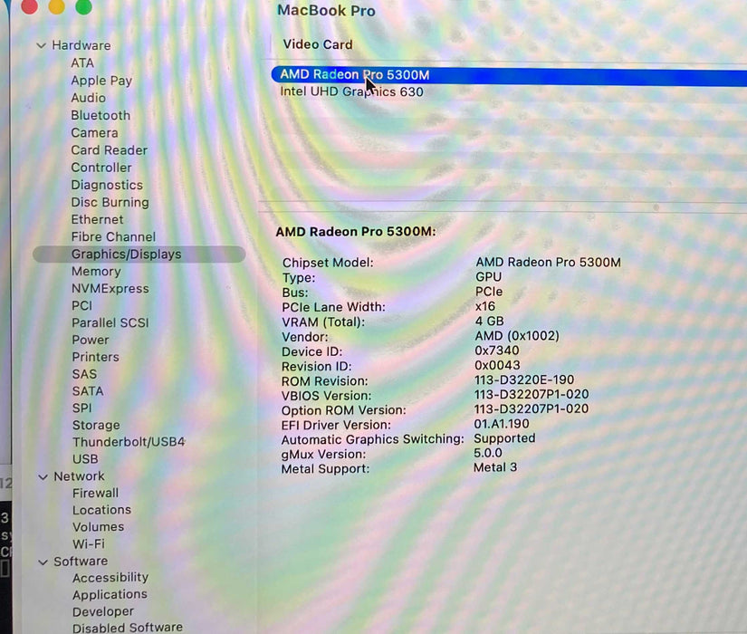 Apple MacBook Pro 16" i7-9750H 32GB RAM 512SSD Faulty Battery READ!