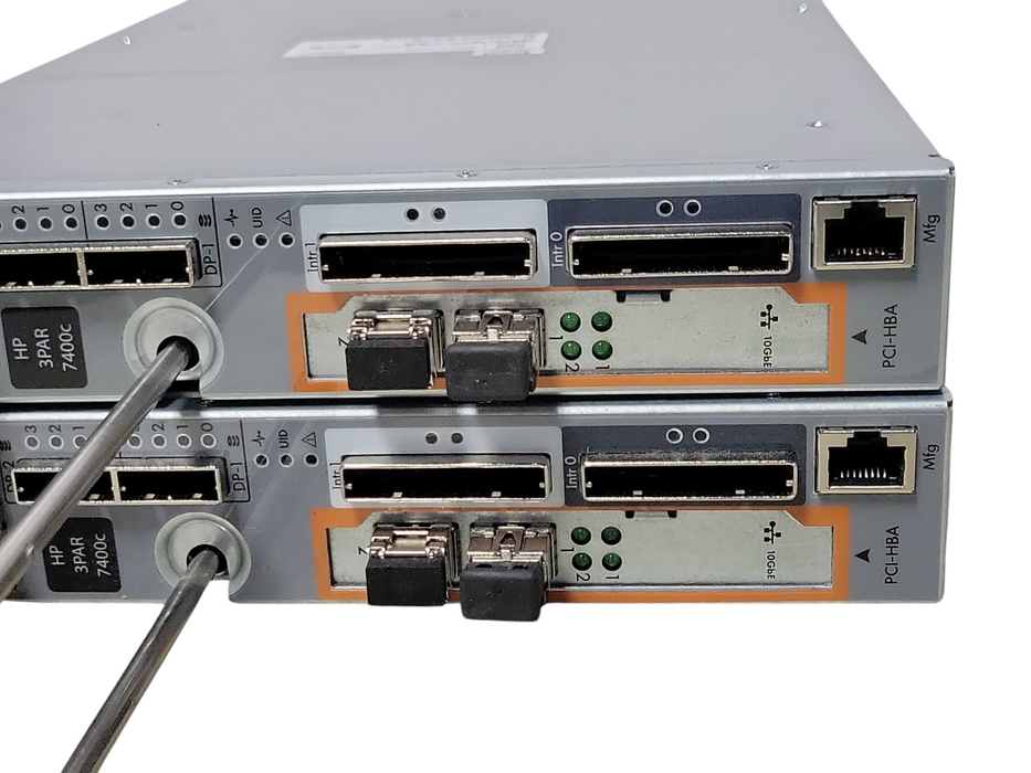 Lot of 2x HPE 3PAR 7400c Storage Controller Fiber Channel FC QR512-63001 _