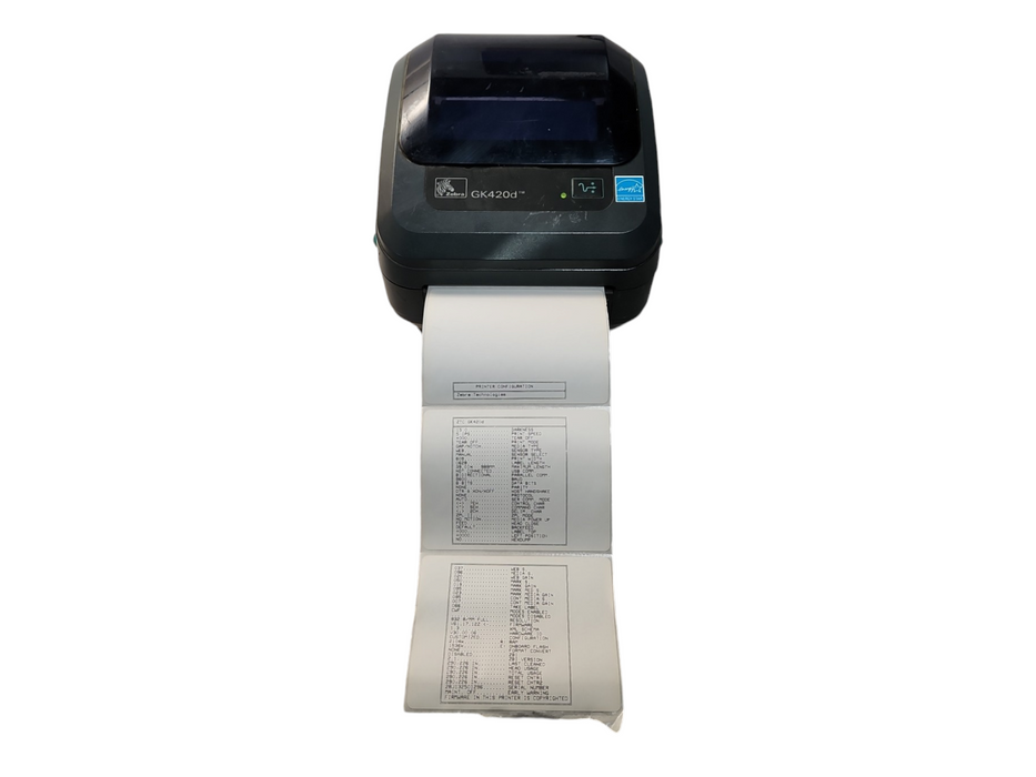 Zebra GK420d Direct Thermal Label Printer, GK42-202510-000 w/ Power Adapter