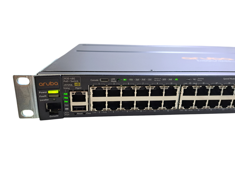 HP Aruba 2920-48G PoE+ 48-Port Gigabit PoE+ Network Switch J9729A