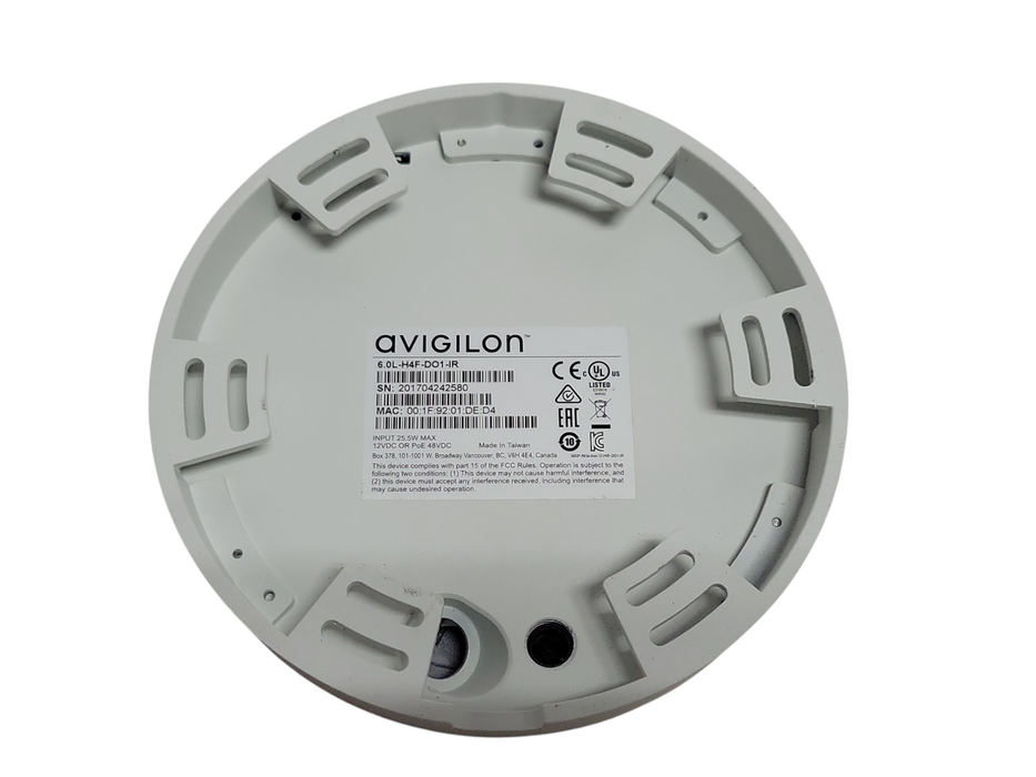 Avigilon Fisheye 6.0L-H4F-DO1-IR Security Camera, READ _
