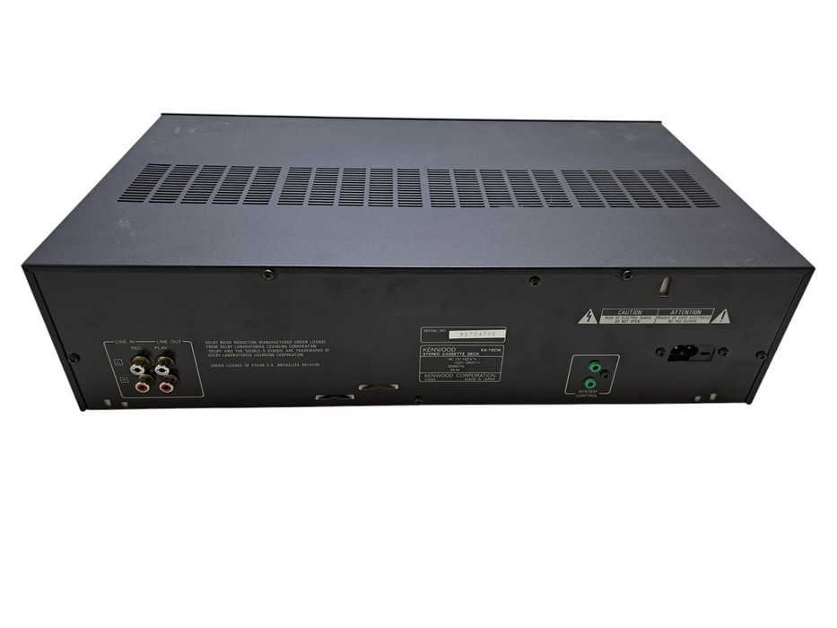 Kenwood KX-78CW Dual Cassette Deck w/Dubbing and Auto-Reverse *READ*