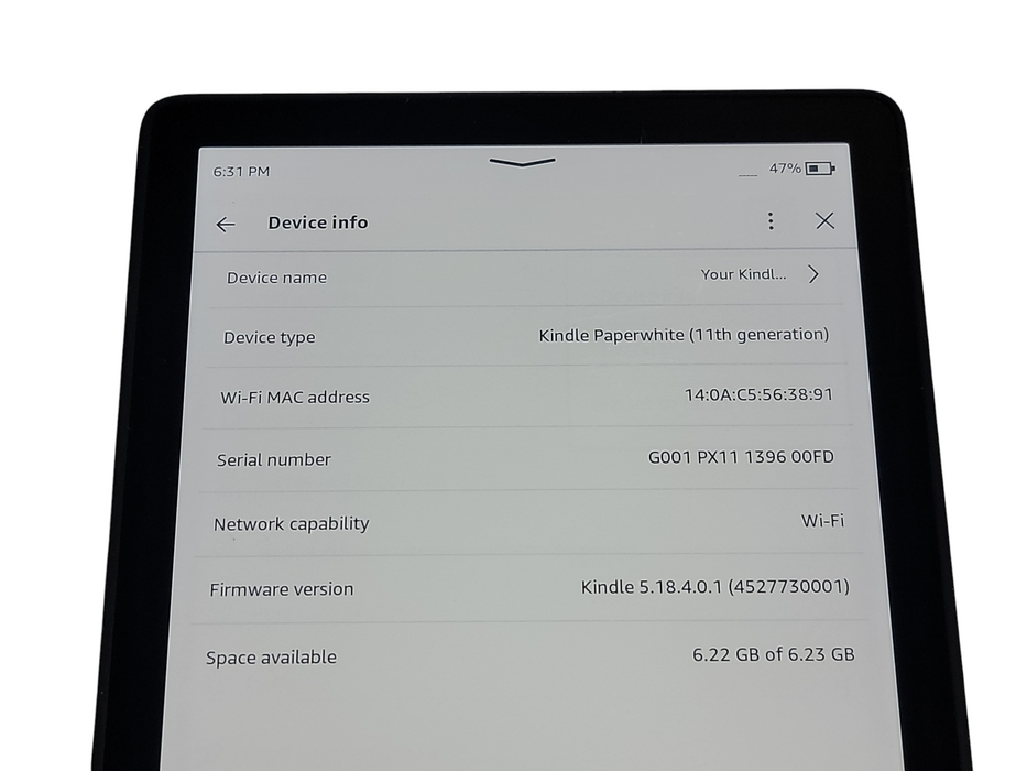 Amazon Kindle 11th Gen - 8GB - Black (