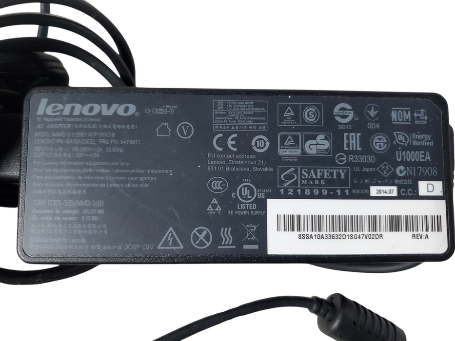 55x Original LENOVO 90W 20V 4.5A ADP-90XD B 54Y8917 AC Adapter