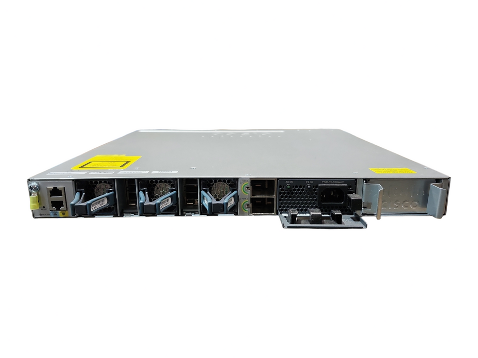 Cisco WS-C3850-12S-S v02 FIBER Switch w/ C3850-NM-2-10G Module & 1x PSU
