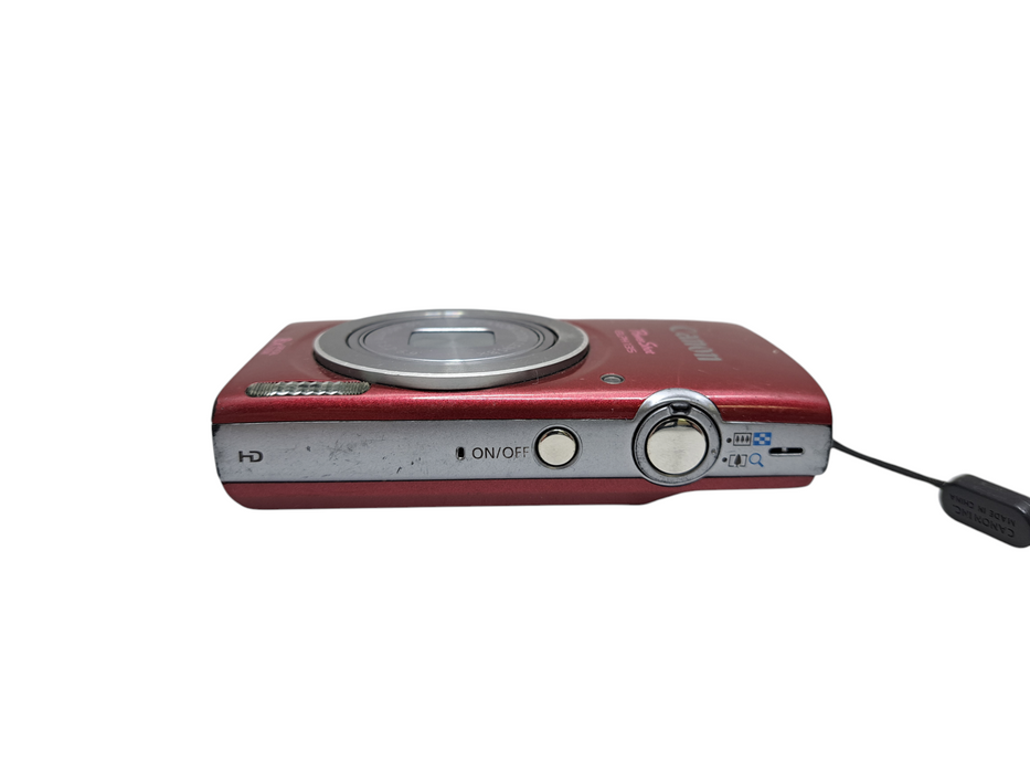 Canon PowerShot ELPH 135 16.0MP Digital Camera Red 8x Optical Zoom *READ* )